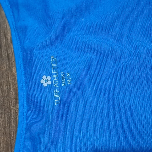 Tuff Athletics | blue woman's athletic tank top - Picture 6 of 9
